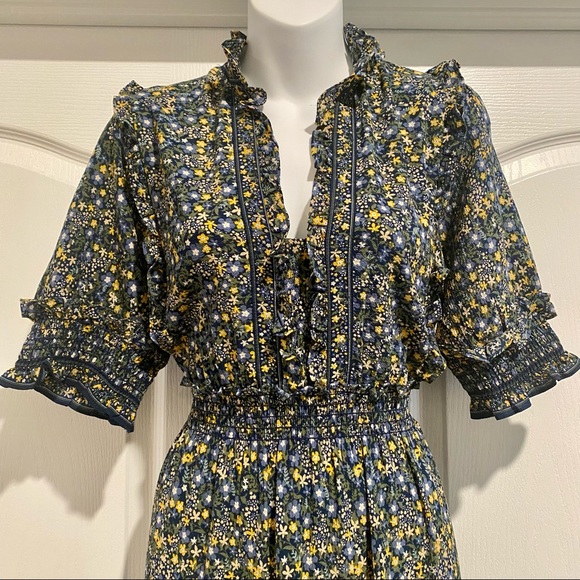 Tiered Floral Midi Dress - Picture 3 of 8